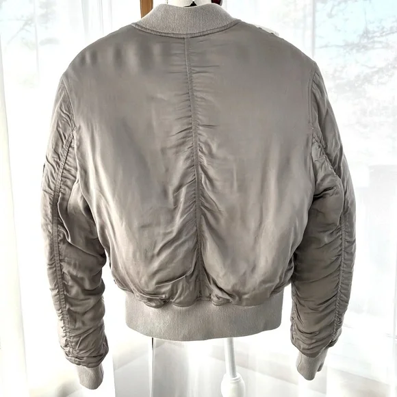 All Saints Bree Lace Bomber Jacket Size Medium - Picture 8 of 16